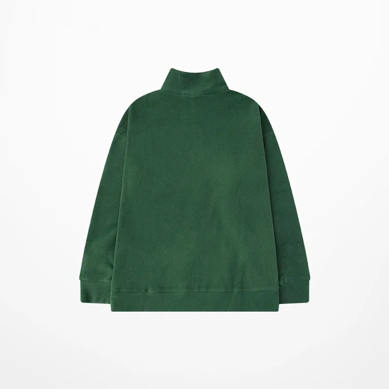 Мужская/Женская флисовая куртка на молнии с воротником-стойкой | Толстовки и