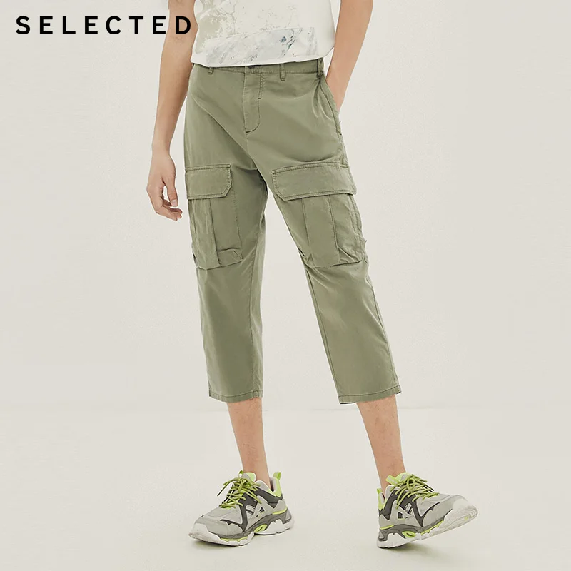 

SELECTED Mens Loose Multi-pocket Street Ankle-length Pants 420214539