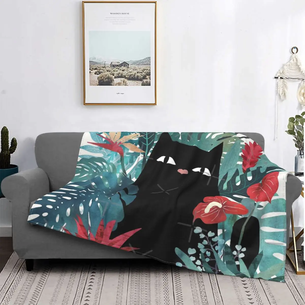 

Popoki-Manta a cuadros para cama, Edredon, colcha, alfombra de oration isltera, 135
