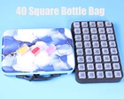 Новый 40 бутылок для алмазной живописи, инструмент для хранения, контейнер для переноски, Женская банка, чехол для вышивки крестиком на молнии