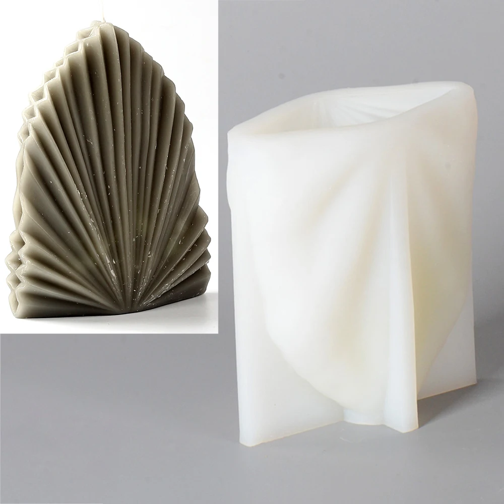 Форма в виде большой коралловой ракушки для свечей 3D Искусство ароматические