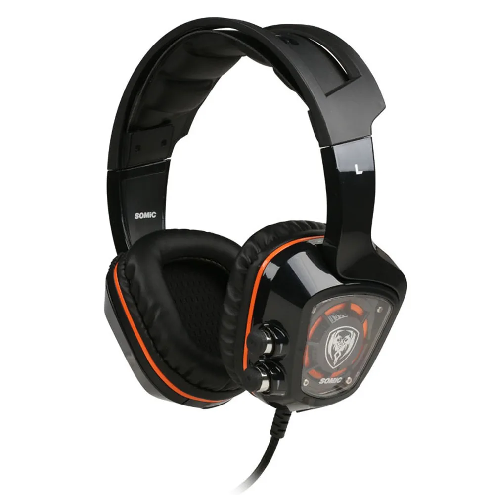 

SOMIC G910 USB Wired 7.1 Virtual Vibration Gaming Headphone with Microphone LED Backlight Headphone Gaming Headset for PC Office