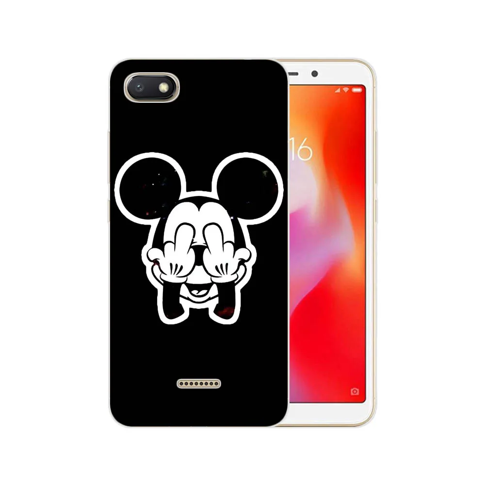 Милый мягкий силиконовый чехол для телефона с рисунком Микки и Минни для XiaoMi 8 A1 A2 Lite A3 9 9SE 9T K20Pro, чехол для Redmi Note4X Note5Pro - Цвет: C6
