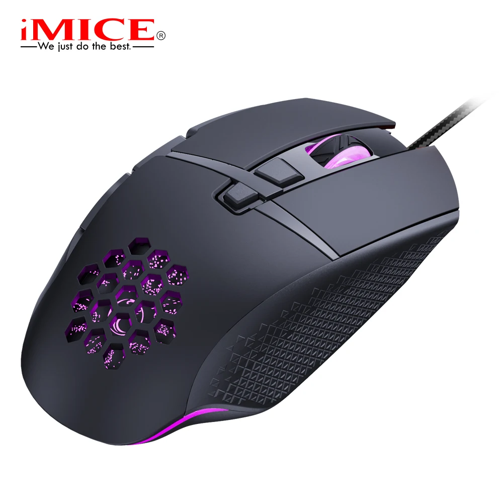 

T90 wired game mouse 8 key macro definition mouse fire key gamer mouse customizable gaming mouse high precision fire button