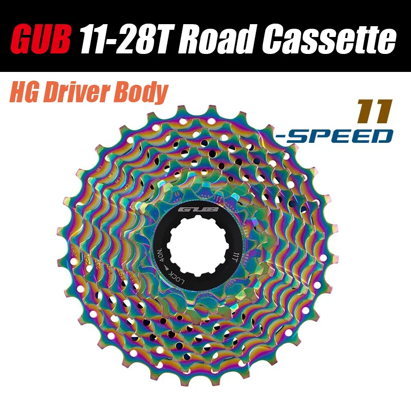 

Кассета велосипеда GUB Rs1128 11 s 1x1 1 скорость, кассета шоссейного велосипеда 11-28T, кассета свободного колеса, корпус драйвера HG, SH Тип 28t