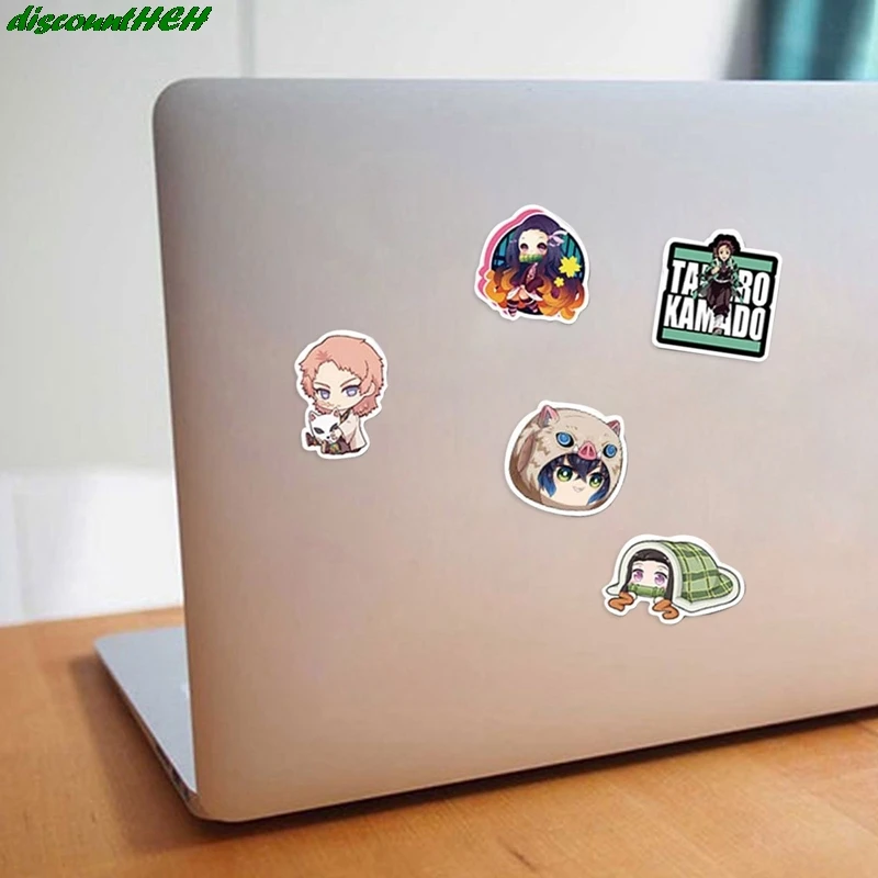 

200Pcs Anime Demon Slayer Kimetsu No Yaiba Mugen Ressha Hen Stickers PVC Decals Skateboard Sticker For Laptop Motorcycle Luggage
