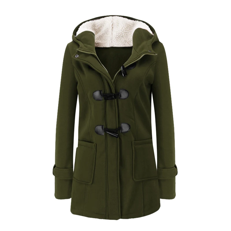 Зимняя парка с капюшоном размера плюс для женщин плотное зимнее пальто девочек