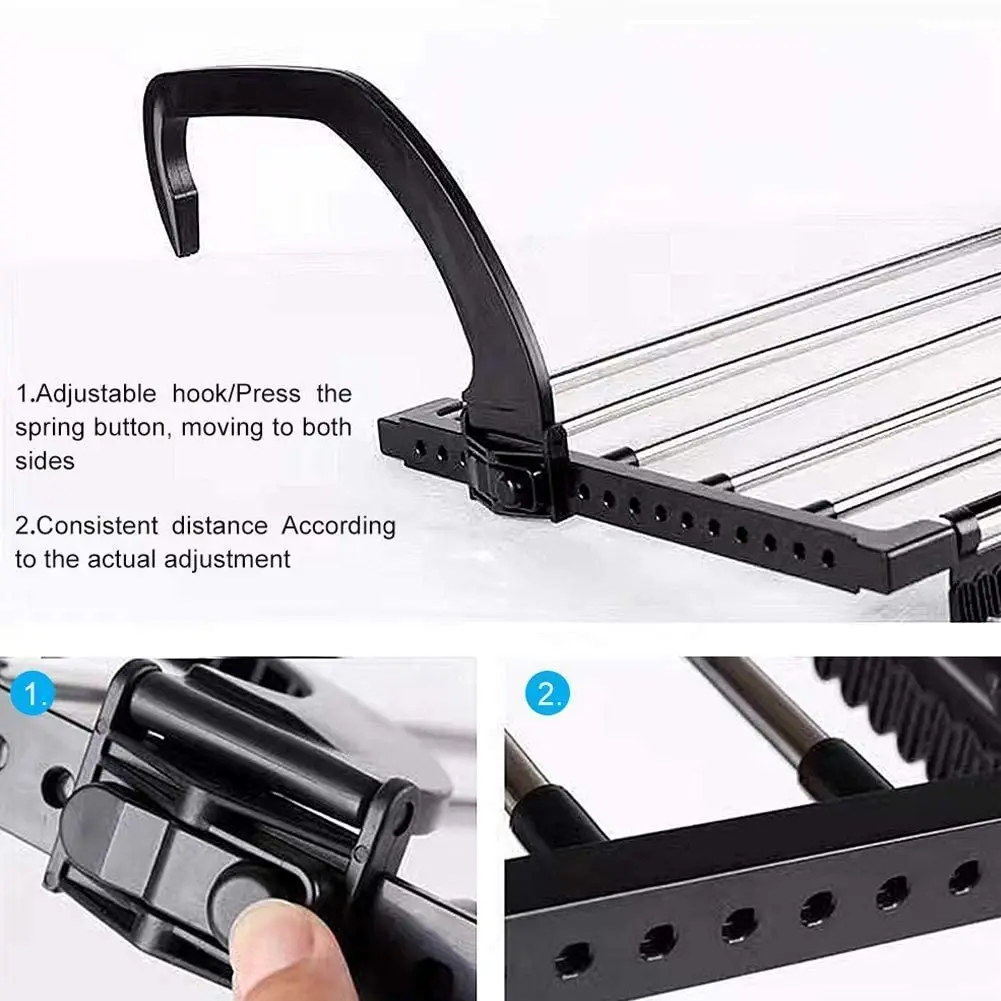 Clothes Hanger Drying Rack Folding Shorts Underwear Stainless Steel Laundry Stand Radiator Hangers for Cloth | Дом и сад