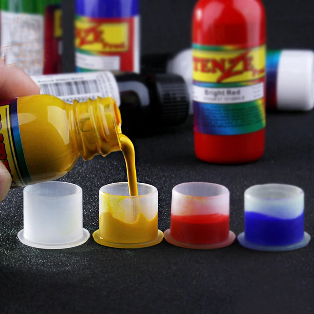 1000 шт. пластиковые прозрачные колпачки для пигмента тату|Аксессуары татуажа| |