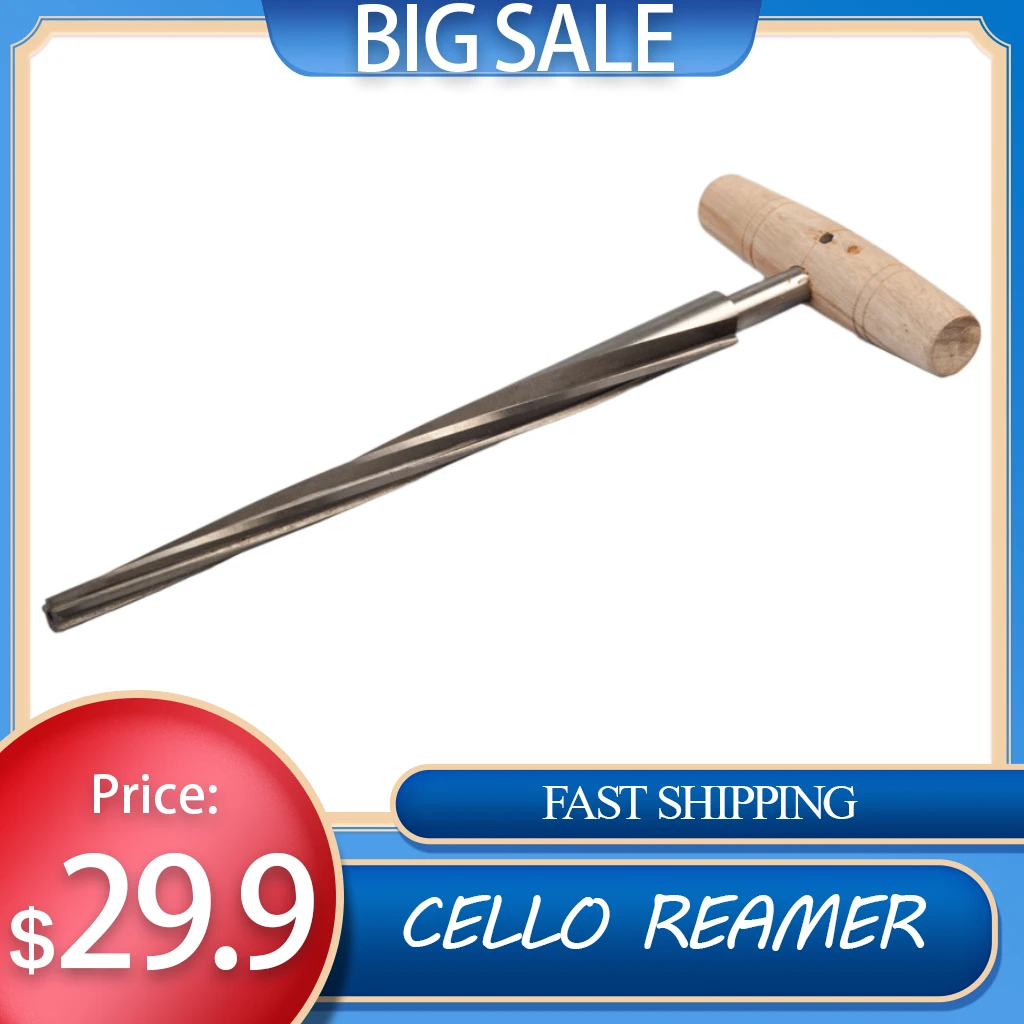 

4/4 Cello Peg Hole Reamer high-speed Steel Blade Cello Luthier Tool
