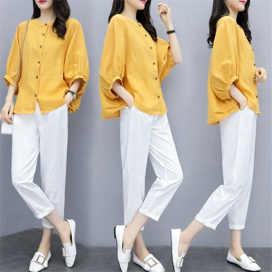 Женский спортивный костюм комплект из 2 предметов топы и штаны весна-лето 2020 |