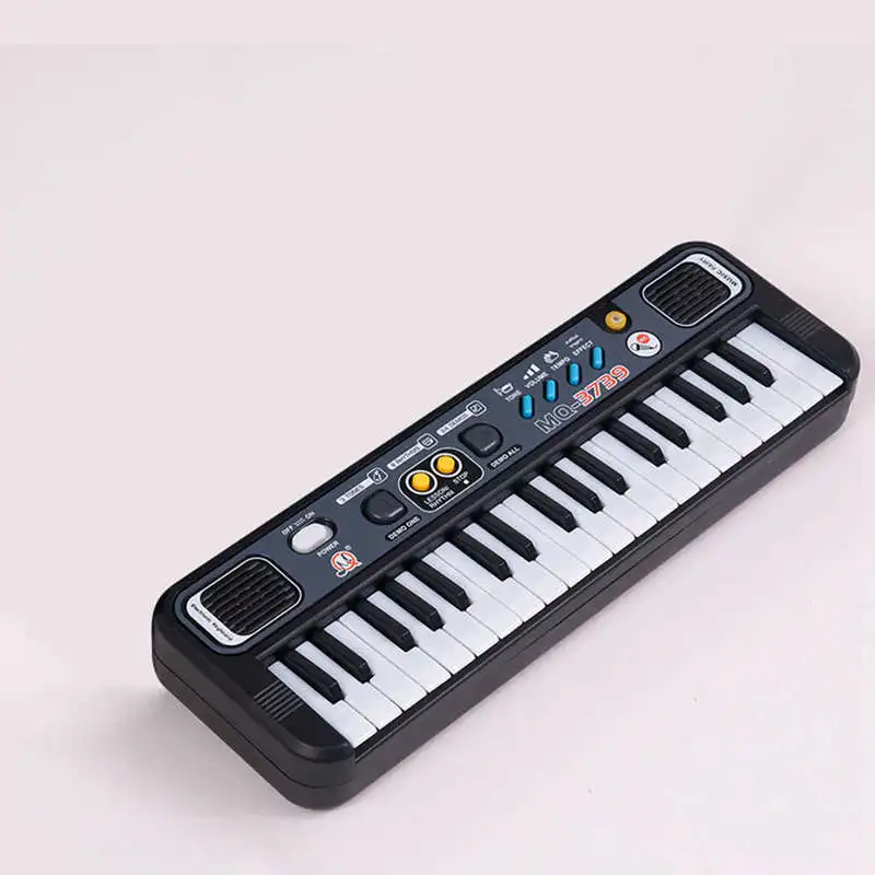 Multifunctional Mini Electronic Piano With Microphone Abs Children Portable 37 Keys Digital Music Electone Keyboard Gift | Спорт и