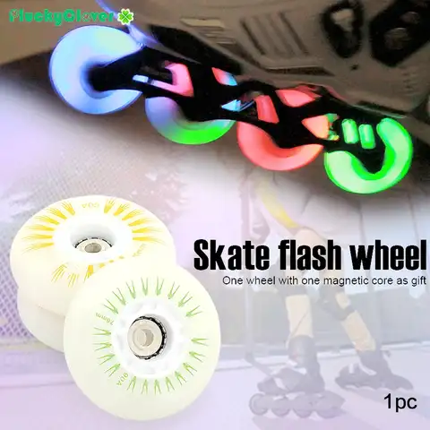 Колесо для роликовых коньков со светодиодной светильник кой, сверкающие колеса для роликовых коньков, 72 мм, 76 мм, 80 мм, 1 шт.