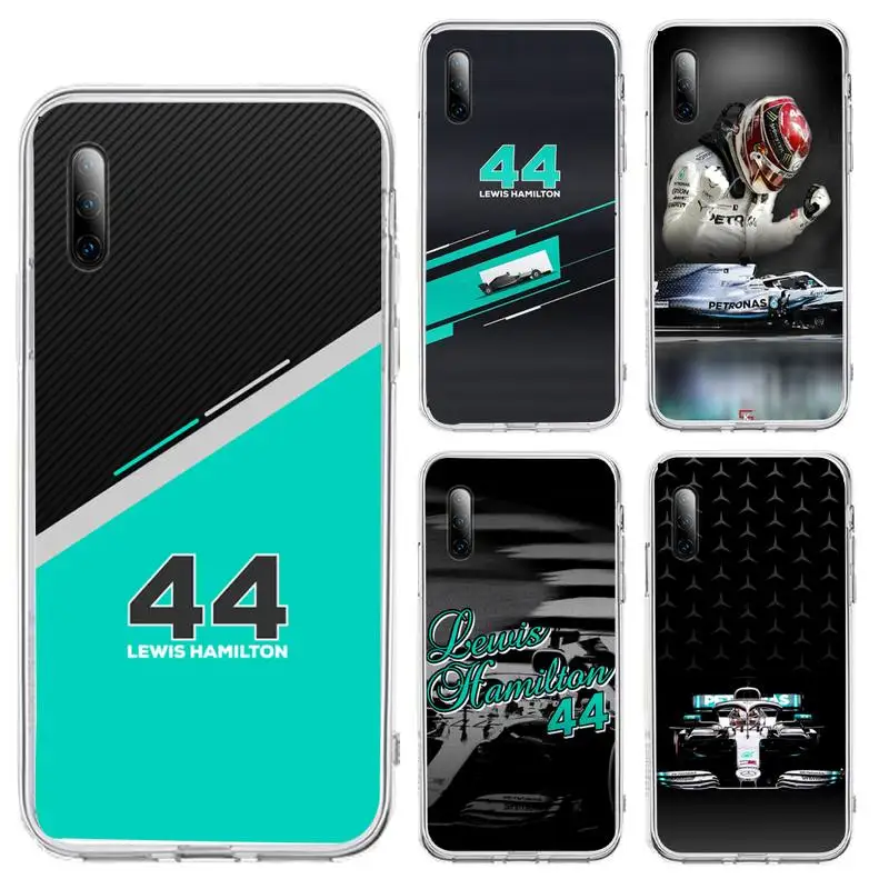 

Racing racer Lewis Hamilton 44 Phone Case For Samsung S8 S9 S10 S20 Note20 A71 A21s Plus S20Fe lite Transparent Nax Fundas Cover