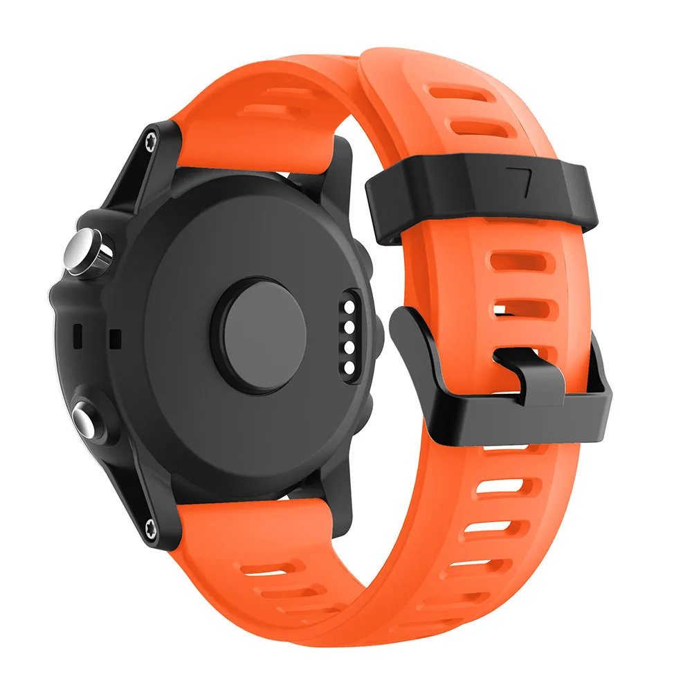 Orange Yayuu мягкий силиконовый сменный ремешок для часов с инструментами для Garmin Fenix 3/Fenix 3 HR/Fenix 5X/5X Plus/D2 Delta PX/Descent MK1 - Цвет: Orange