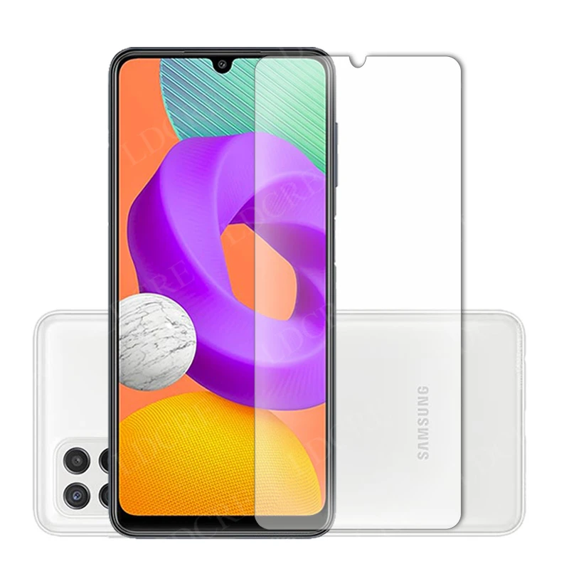 Pel&iacute;cula protectora de pantalla de vidrio templado para Samsung Galaxy M22, Protector de cristal templado para Samsung Galaxy M22-1