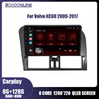 Автомобильный радиоприемник, 8 + 256 ГБ, Android 10, для Volvo XC60 2009-2017, стерео, мультимедийный плеер, GPS-навигация, BT Carplay