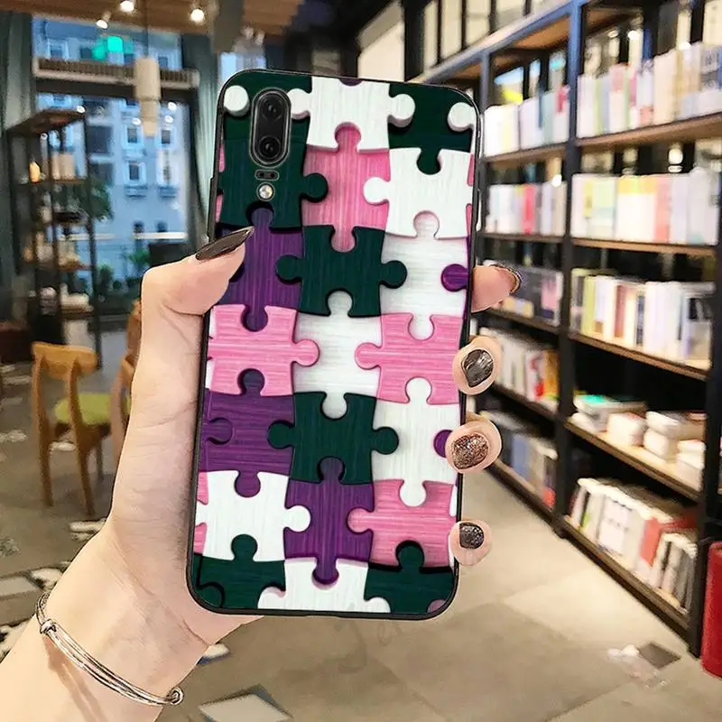 

Puzzle games pattern Phone Case For Huawei honor Mate P 10 20 30 40 i 9 8 pro x Lite smart 2019 nova 5t