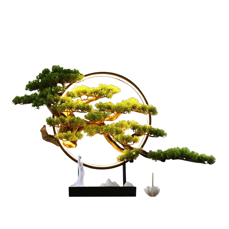 

Creative Incense Burner Wood Artificial Pine tree Backflow Incense Holder Desktop Decoration Porta Incienso Home Decoration