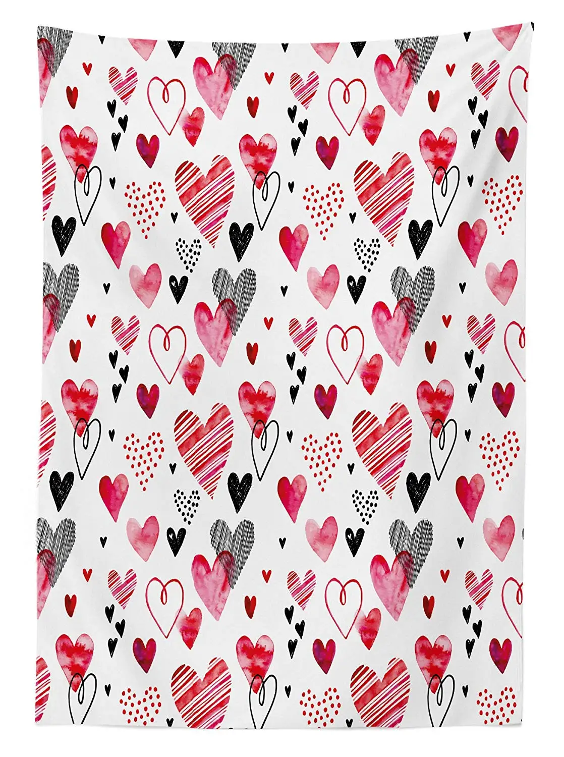 Каракули скатерть любовь День Святого Валентина вдохновляющие иллюстрации с