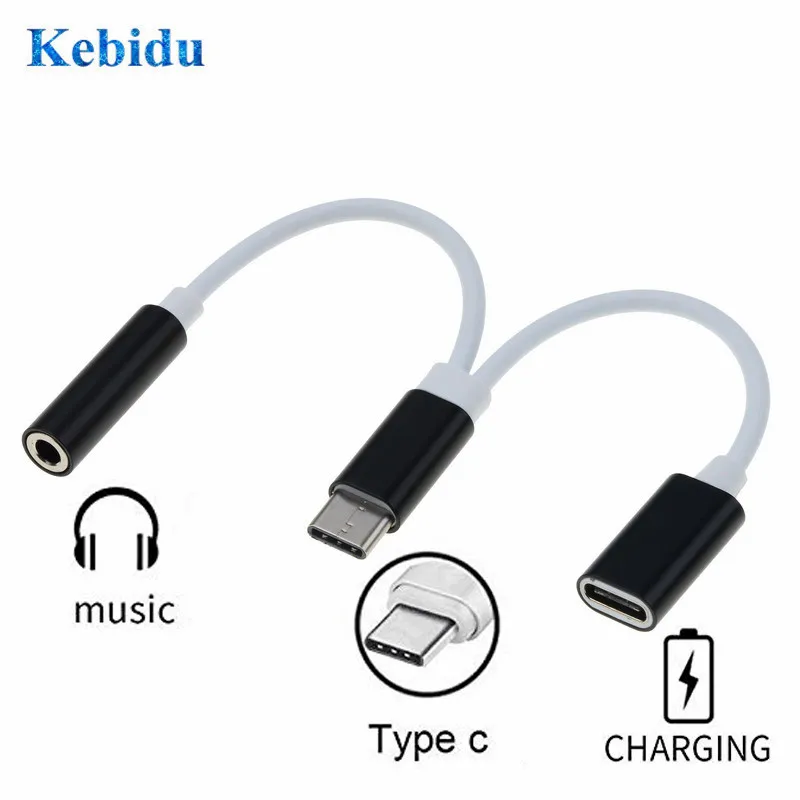 Кабель-переходник для наушников KEBIDU с USB Type-C на разъем 3 5 мм | Электроника