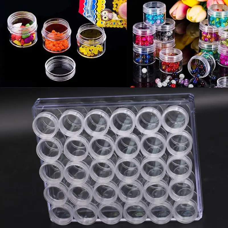 30 сетки из бисера Организатор Алмазная вышивка коробка для хранения с