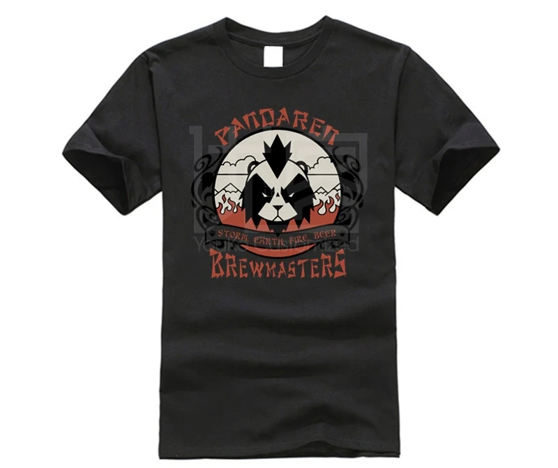 Яркая футболка World of Warcraft Pandaren Brewmaster хит продаж 2019 футболка|Мужские футболки| |