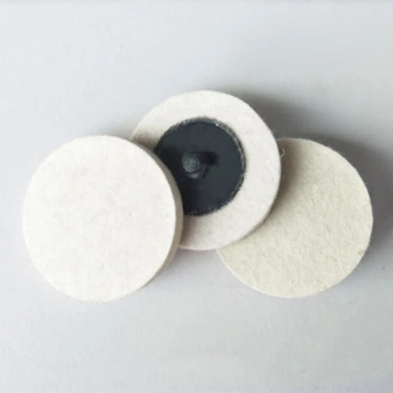 

Polishing Buffing 5pcs 50mm High Quality Wool Felt Disc 2inch Roll Lock Polishing Buffing Pads Wheels For Waxing Polisher Car