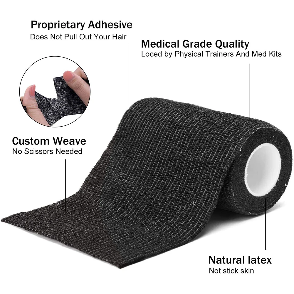 

Self-Adhesive Bandage Cohesive Tape Wrap Breathable Elastic Sports Wrist Ankle Sprains Swelling Vet 12PCS Sports Elastoplast