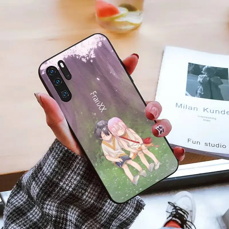 

Anime Zero Two Darling Phone Case For Huawei honor Mate P 9 10 20 30 40 Pro 10i 7 8 a x Lite nova 5t