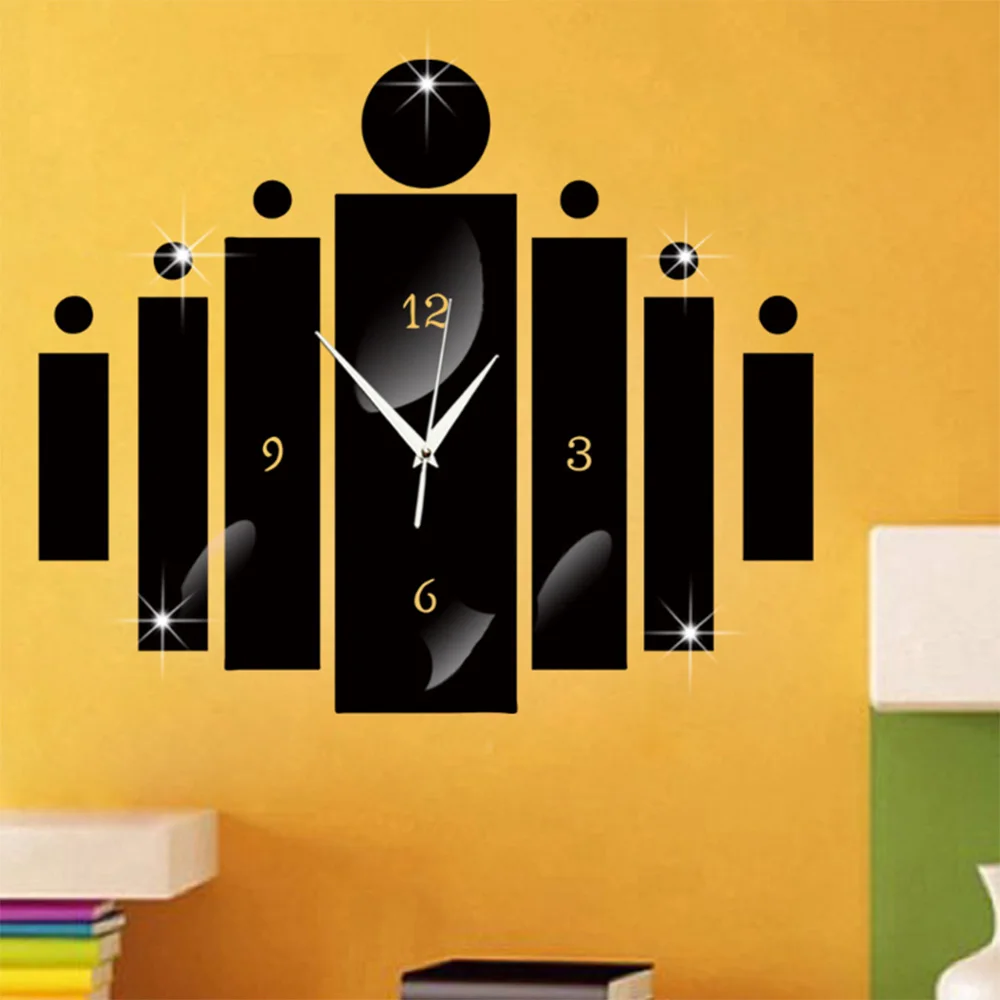Часы diy clock. Настенные часы 3d-decor bruno. часы 3d настенные наклеивающиеся. 3d настенные часы арт - t4310. современные часы на стену.