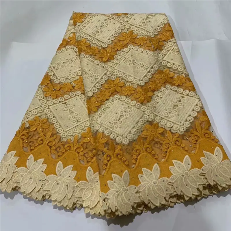 Африканская кружевная ткань черного цвета гипюровая 2020 Высококачественная