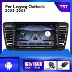 Автомагнитола на Android, мультимедийный видеоплеер для Subaru Outback 3 Legacy 4 2003-2009, 2 Din, GPS-навигация, без Dvd-плеера, Wi-Fi