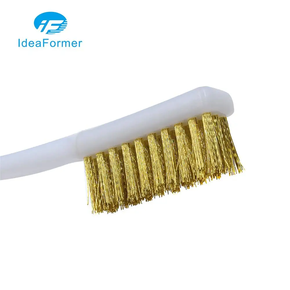 Copper Wire Toothbrush Brush Handle Nozzle /Heat Block/ Hot Bed /Hotend Cleaning 3D Printer Cleaner Tool | Компьютеры и офис