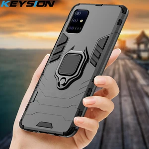 keysion shockproof case for samsung a51 a71 a31 a52 a72 phone cover for galaxy s20 s21 ultra s10 lite note 10 a50 a70 a12 a21s free global shipping