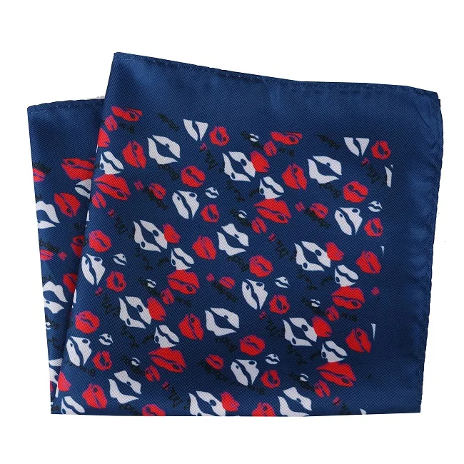 DPH187 Pocket Square Портной Смит Мужские карманные квадраты с принтом губ Цветочный Пейсли бизнес полотенце для сундуков Карманный платок носовые платки шарфы - Цвет: DPH187 Pocket Square