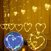 valentines day decorations heart shaped led curtain string lights 138 led valentine hanging icicle light garland curtain lights