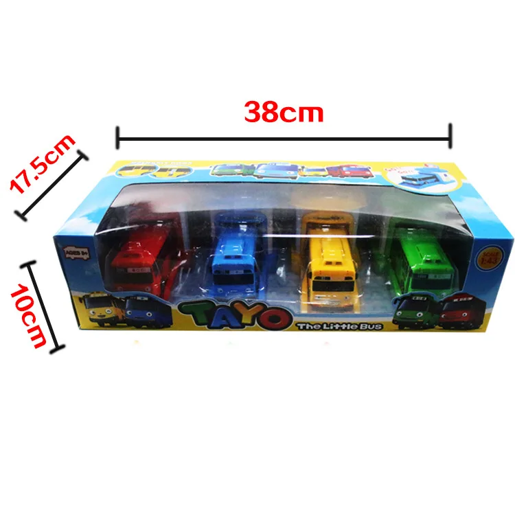 Новая открываемая дверь с коробкой 4 шт./компл. Корейская мультяшная игрушка TAYO