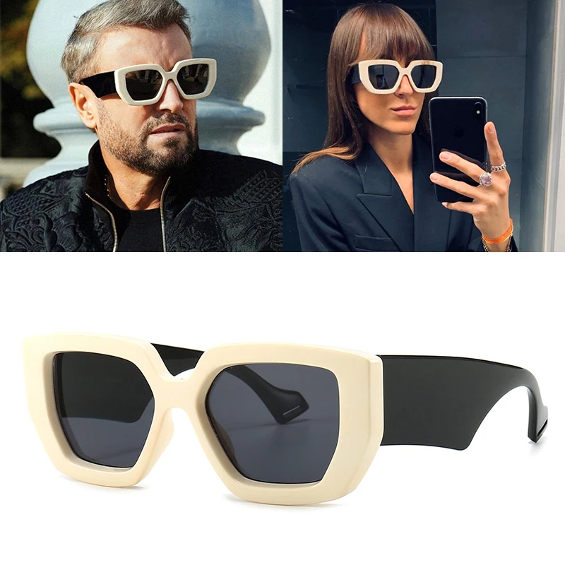 

2022 новые модные современные женские квадратные стильные винтажные солнцезащитные очки ins классные Популярные брендовые дизайнерские солнцезащитные очки для мужчин солнцезащитные очки