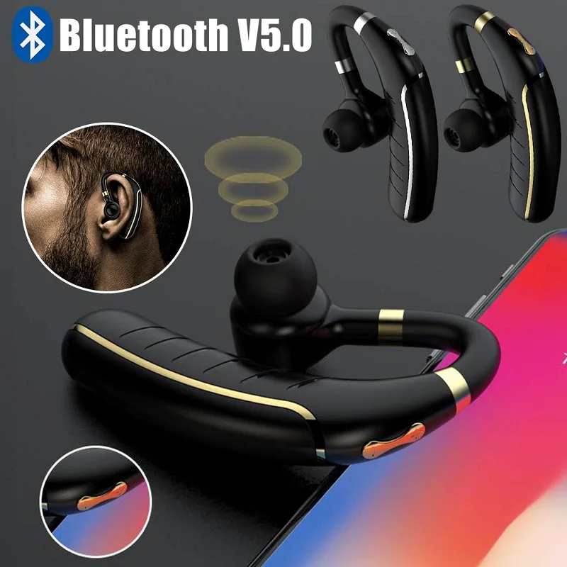 Беспроводные Bluetooth-наушники гарнитура Bluetooth наушники-вкладыши с микрофоном чехол