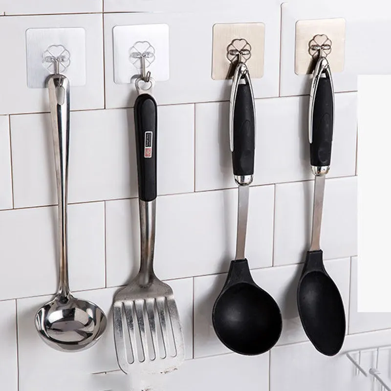 Фото 10/20 шт. самоклеящиеся крючки для кухни ванной | Дом и сад