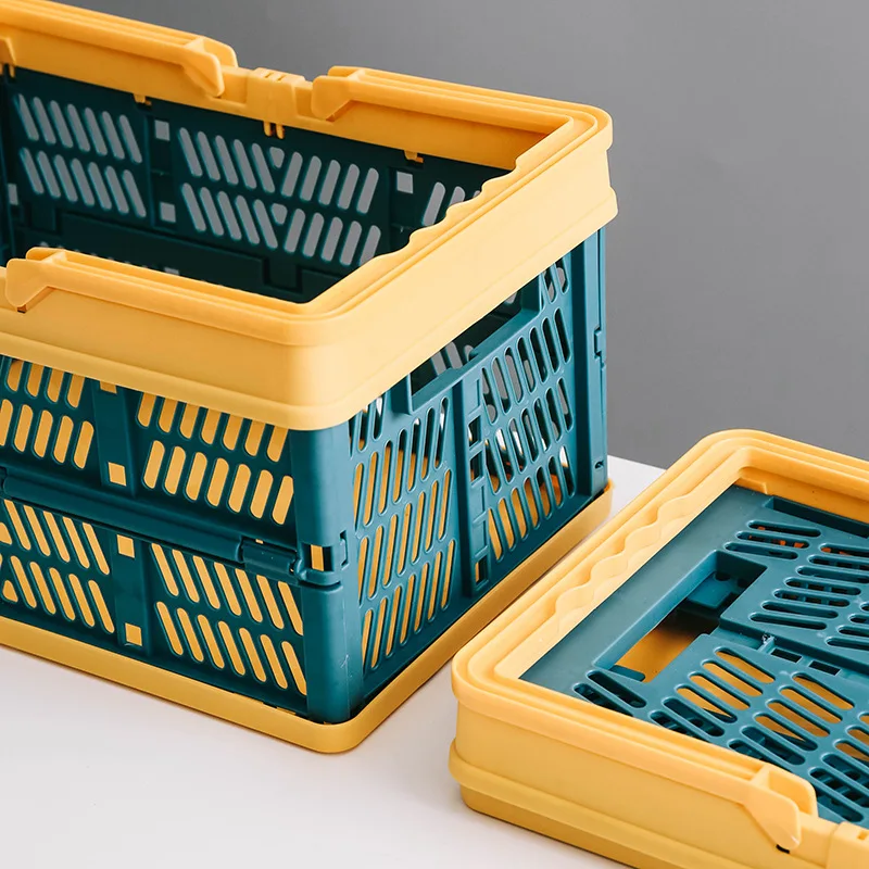 Многофункциональная складная корзина для хранения еды закуски покупок PP большая