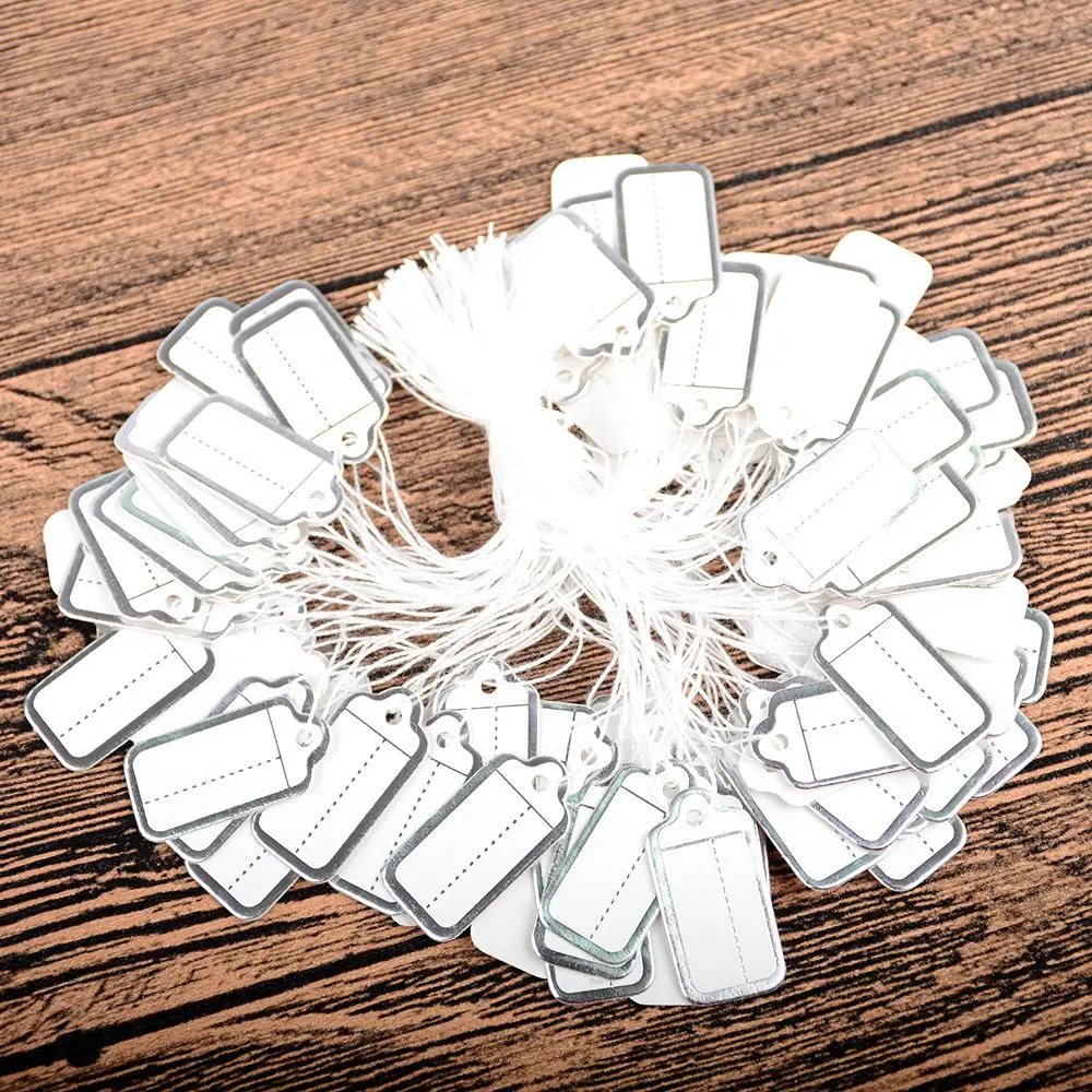 100 шт. бумажный стикер ярлыка ленточка часы ювелирные изделия Дисплей товаров