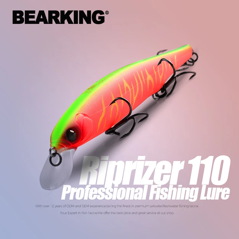 BEARKING Лучшая цена Riprizer 110 секс приманки на высоком каблуке 11 см 15 г погружения 1 5 м