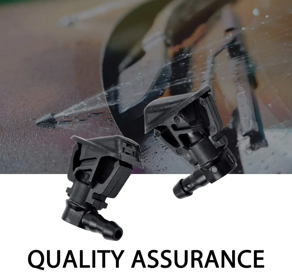 

OGE 2PCS Front Windshield Washer Nozzles Replacement For Jeep Wrangler JK 2013-2018 OEM: 68164356AB Spray Jet Kit