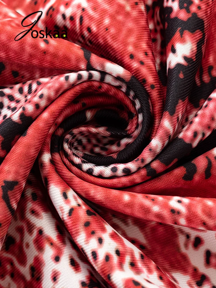 

Joskaa Printed Halter Backless Hollow Out Bodycon Midi Dress Summer Sexy Party Club Birthday Maxi Dress Women Beach Clothing