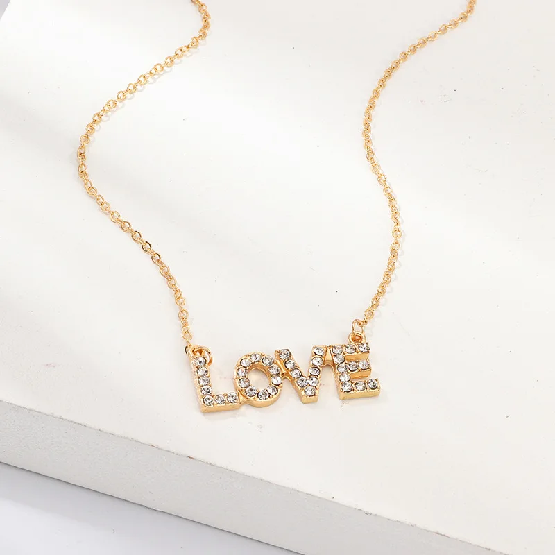 Модное блестящее ожерелье с кулоном в виде сердца из циркония для женщин золотой