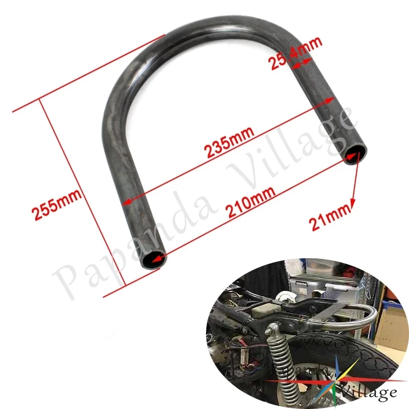 Фото Обруч для мотоцикла, 1 дюйм 25 мм, для Honda CB Yamaha XS Suzuki GS Kawasaki KZ 550/750/850 №1
