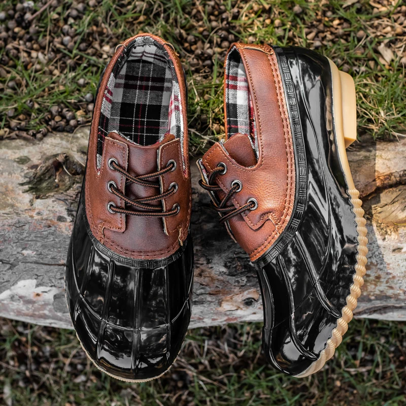 2020 New Women Shoes Summer Women's Low Cut Lady Flats Duck Boots Hunting Leather Casual Anti-slip Waterproof | Обувь