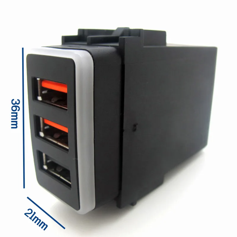 CHELINK 12 В QC3.0 автомобильное зарядное устройство 3USB светодиодный вольтметр адаптер питания с цифровым дисплеем напряжения для Nissan